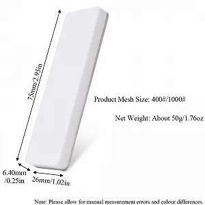 Точильний камінь ручний Portable Double Sided Sharpening Stone Diamond Ceramic Grit 400/1000 портативний synthetic.ua - Фото 1