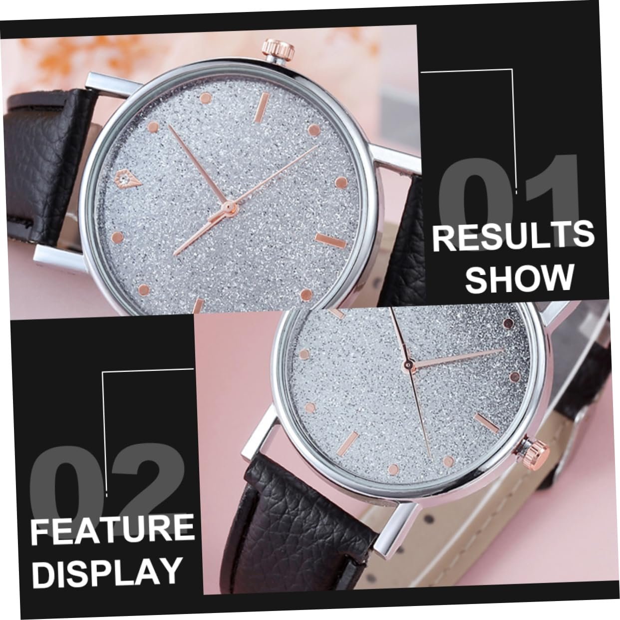 Женские часы Healvian Классические Кварцевые Кожаный Ремешок, фото №4 Женские часы Healvian Классические Кварцевые Кожаный Ремешок, фото №4