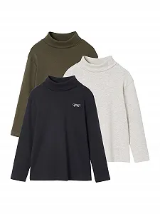 Водолазка VERTBAUDET Basic для мальчиков, 3 шт - Фото 1