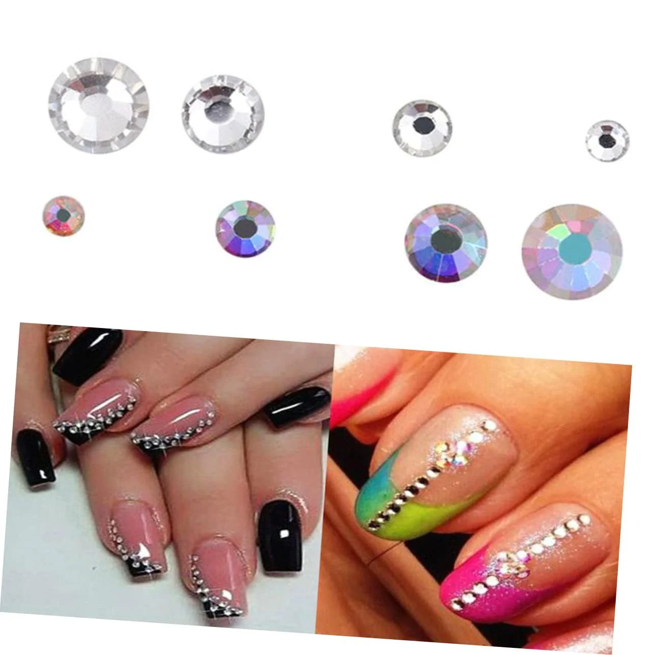 Стрази Типу Кінське Око Healvian 12 Multicoloured 350 штук, фото №4 Стрази Типу Кінське Око Healvian 12 Multicoloured 350 штук, фото №4