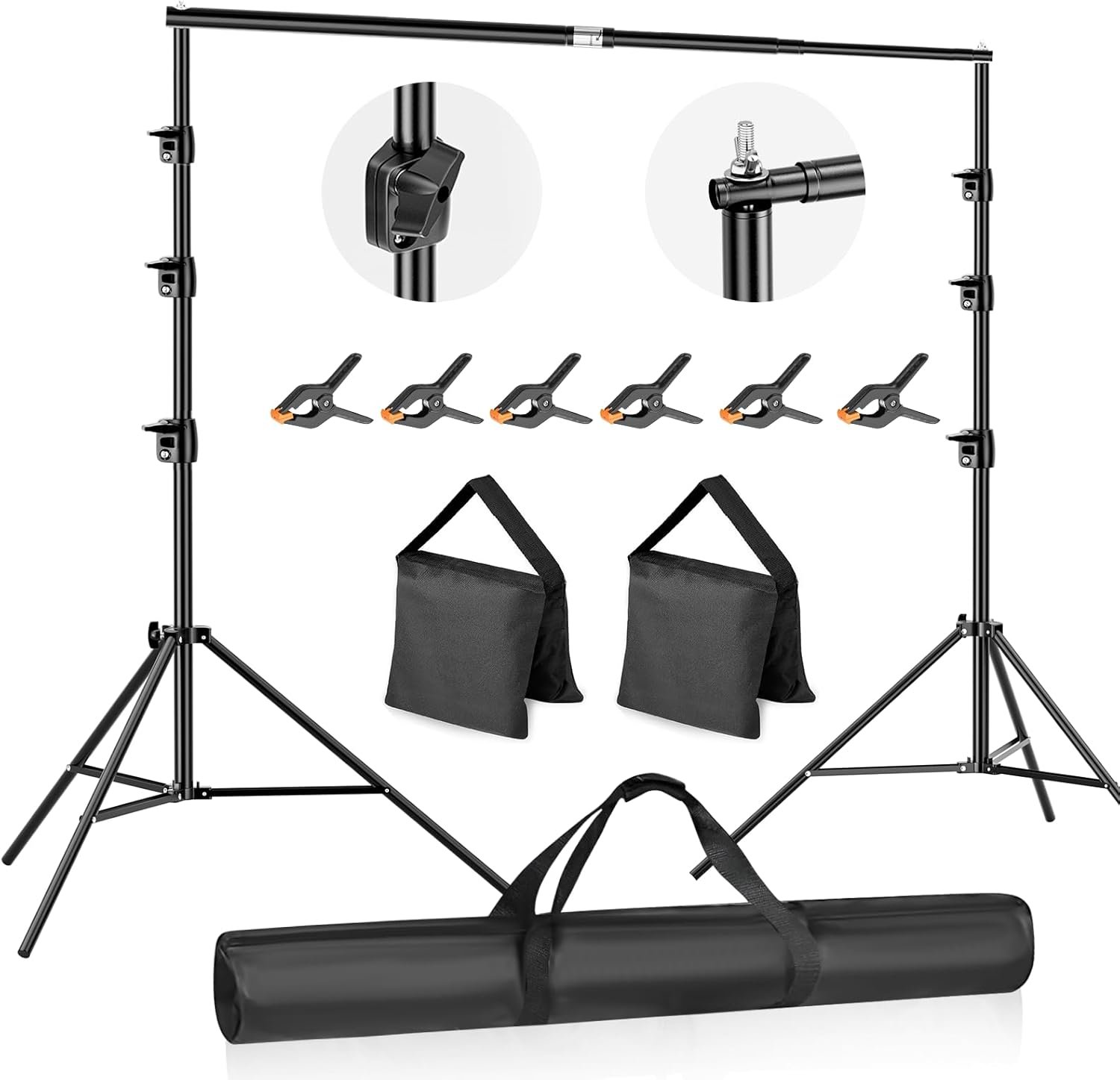 Подставка для фона Fatazoii 3x3м Черный, фото №1