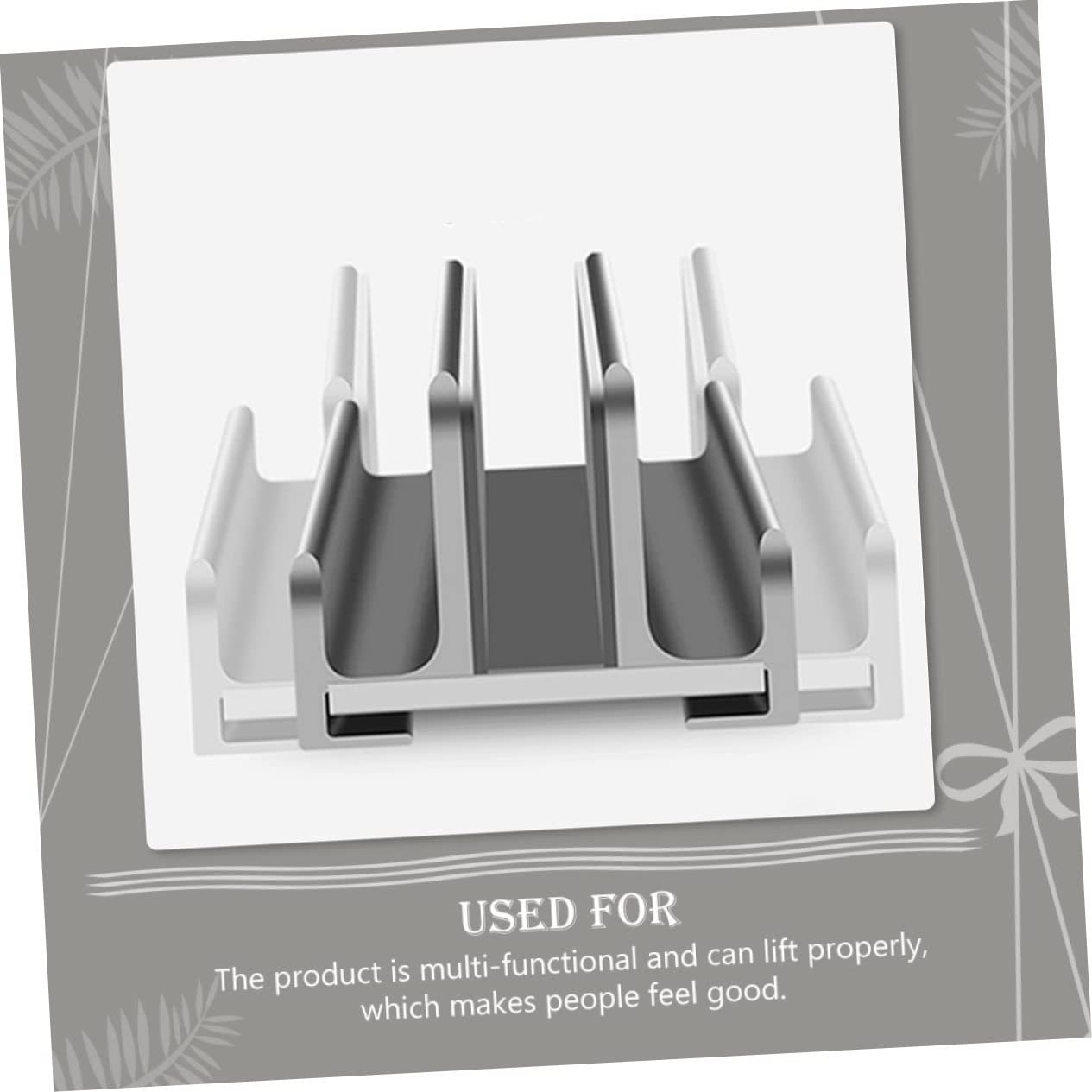 Підставка для ноутбука NUOBESTY регульована вертикальна для дому/офісу, стабільна, компактний органайзер для робочого столу, фото №3