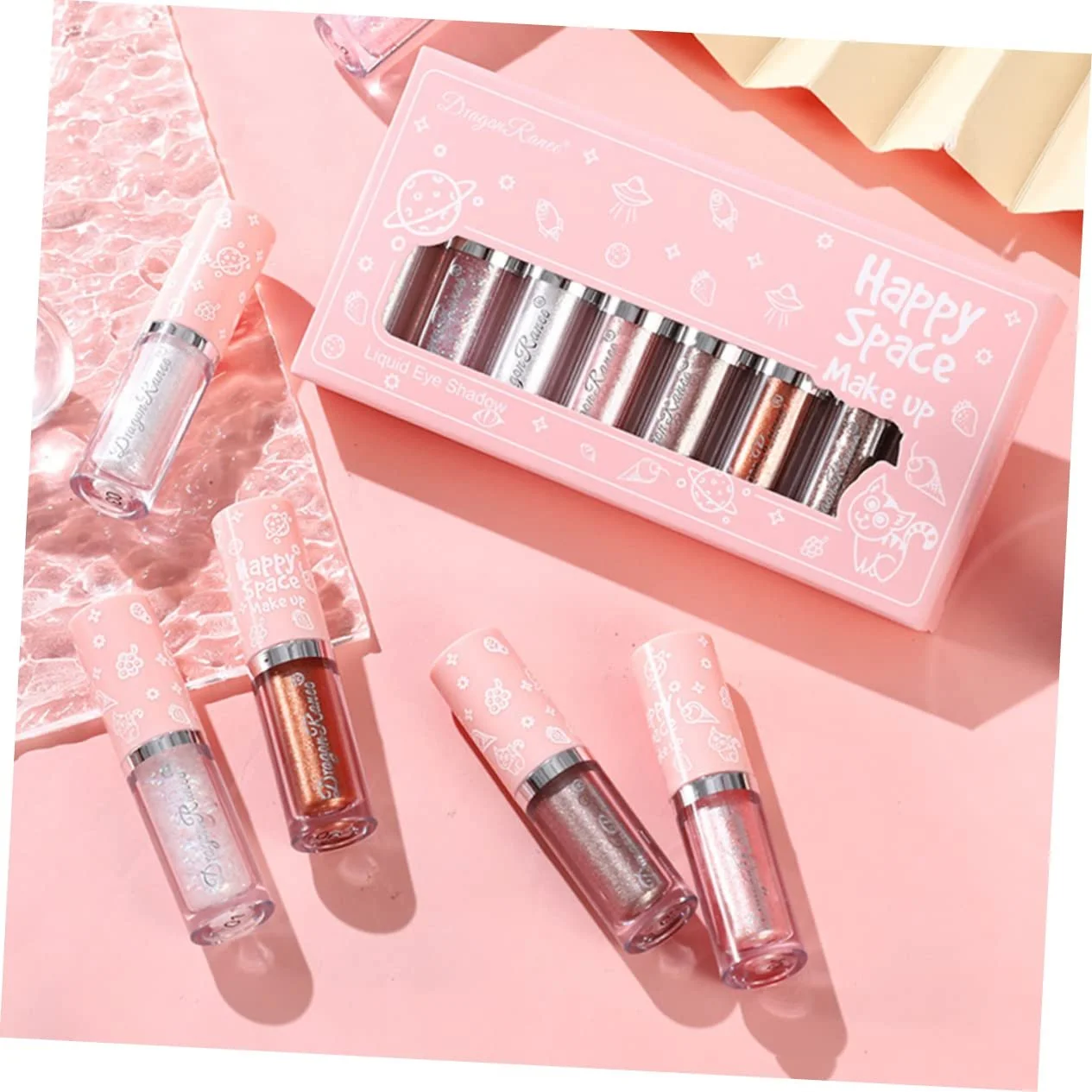 Рідка тіні для очей з блискітками minkissy, фото №2