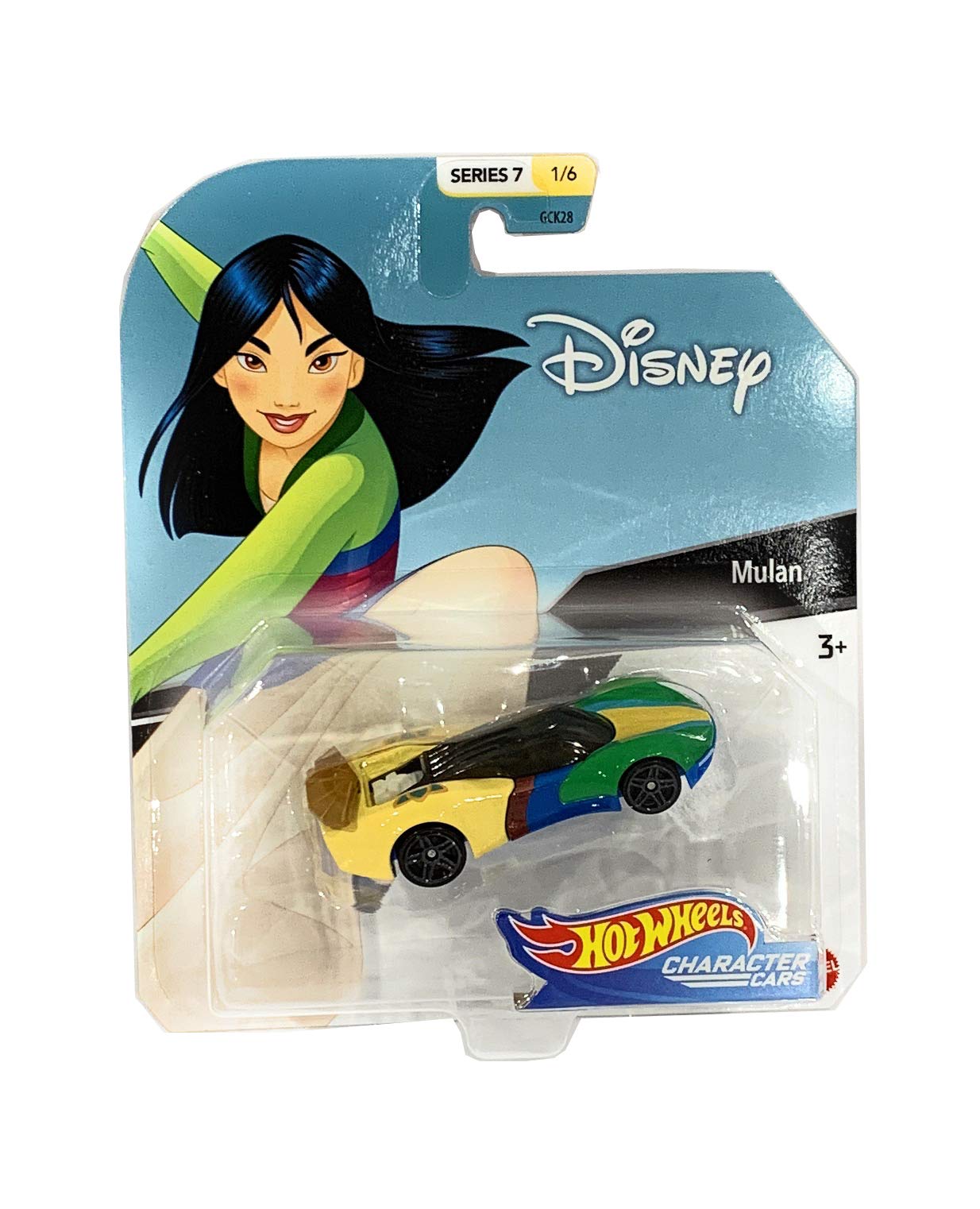 Машинка Hot Wheels Disnery Pixar Character Cars Series Mulan 7 1/64 Масштаб, фото №1