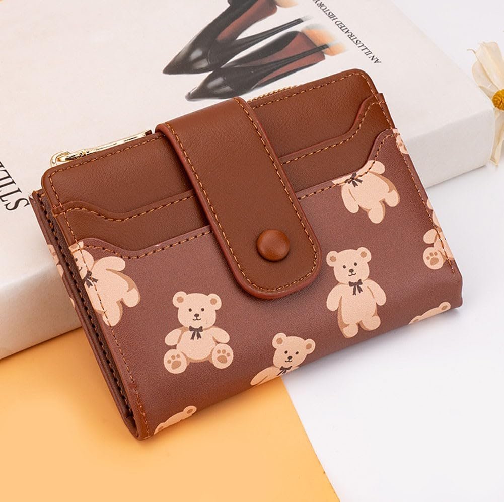 Гаманець Oyccen Cute Bear Жіночий з Відділенням для Монет PU Шкіра, фото №5
