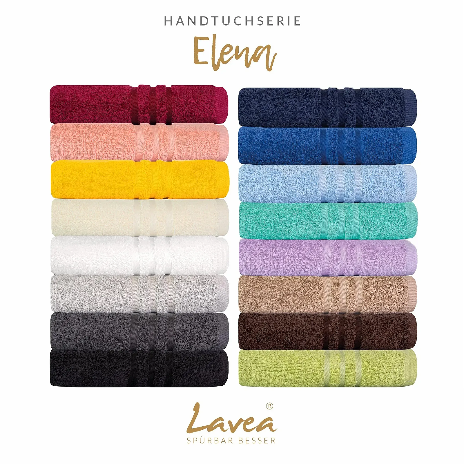 Набір рушників Lavea Elena 10 предметів 100% бавовна, фото №4
