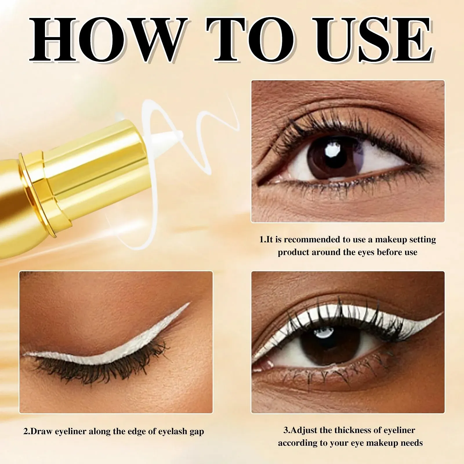 Підводка для очей Матова Швидковисихаюча Водостійка, фото №6