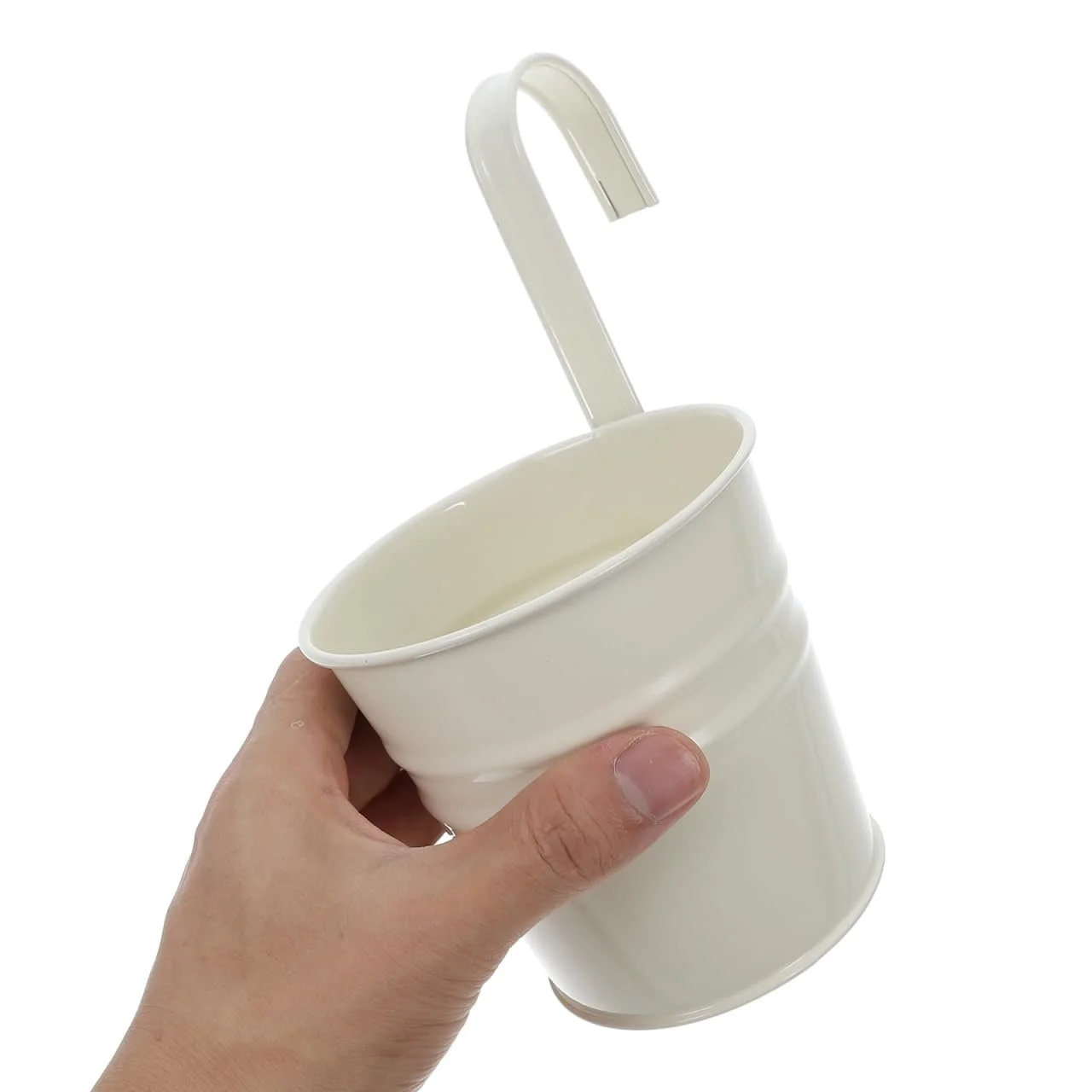 Підвісні горщики для рослин Cabilock Набір з 4 шт. Знімний гачок Метал Білий, фото №6