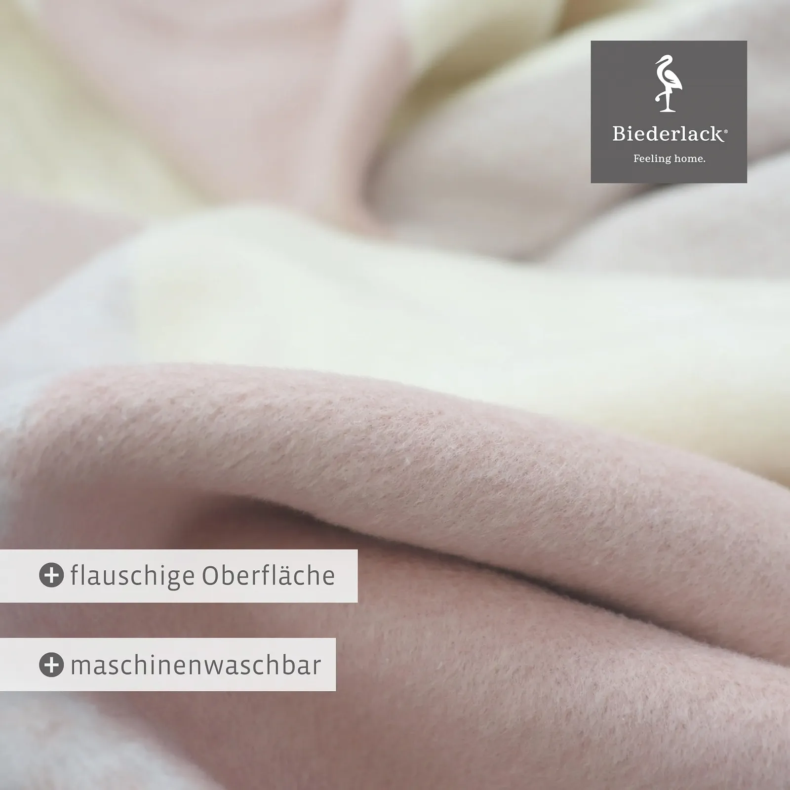 Покрывало Biederlack Velvety Soft Cuddly Blanket Хлопковая смесь Розовый в клетку Pastel Check 150 x 200 см, фото №4