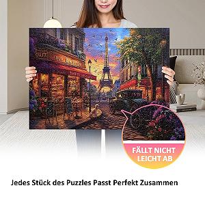 Пазл Yunlus Чарівна вуличка Парижа 1000 деталей 70 х 50 см synthetic.ua - Фото 1