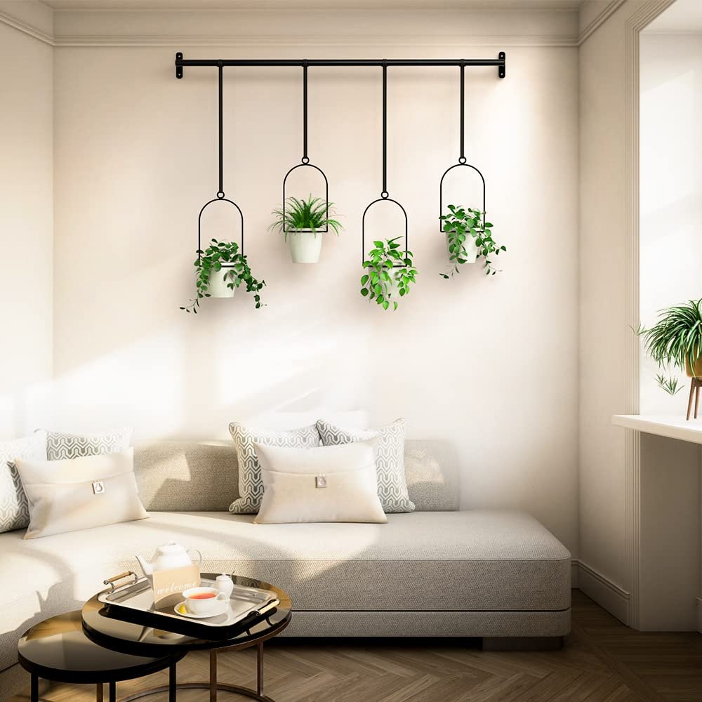 Набір підвісних кашпо Bomclap з меламіновими горщиками та кріпленнями, 4 шт., фото №5 Набір підвісних кашпо Bomclap з меламіновими горщиками та кріпленнями, 4 шт., фото №5