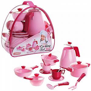 Детский игровой набор посуды Cooking Set Юника 71740 Игрушечная посуда 23 предмета - Фото 1