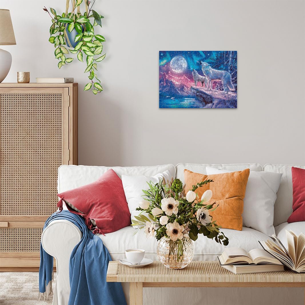 Пазл Ravensburger Wolf in the Northern Lights 12000476 500 елементів, фото №3