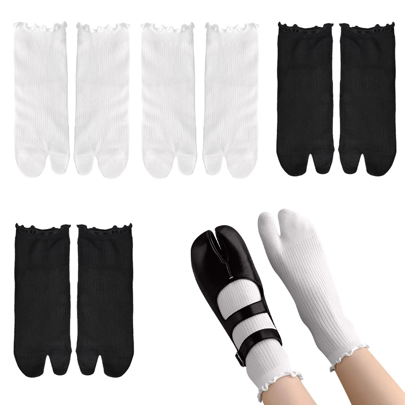 Шкарпетки Tabi Жіночі для в'єтнамок 4 пари, фото №1 Шкарпетки Tabi Жіночі для в'єтнамок 4 пари, фото №1