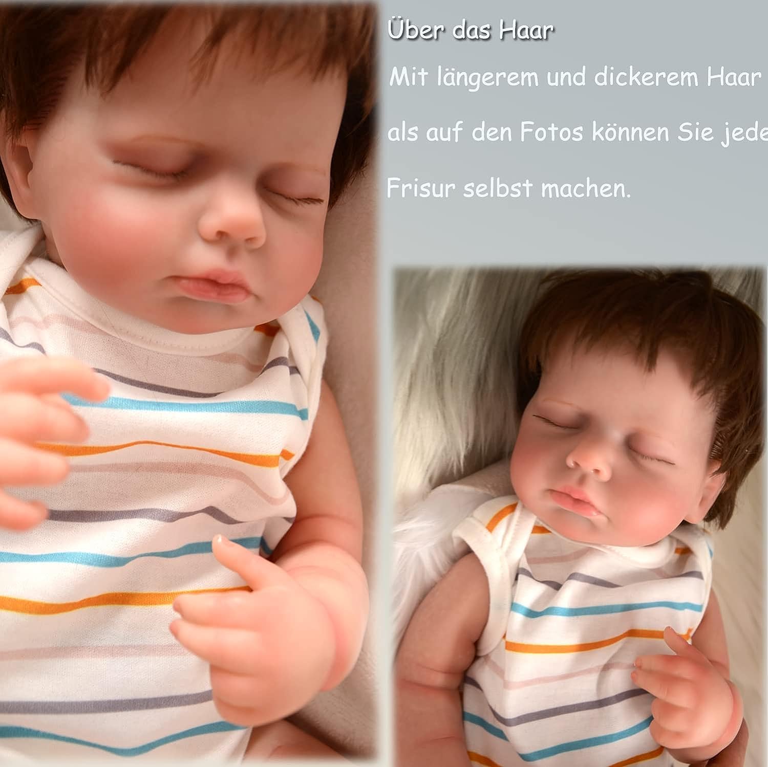 Лялька Zero pam Reborn Baby Boy Реалістичний силіконовий хлопчик 20 дюймів 50 см, фото №3