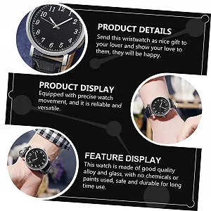 Набор часов Тип для него и для нее WRITWAA Кожа, прочный сплав, черный, Ремешок synthetic.ua - Фото 1