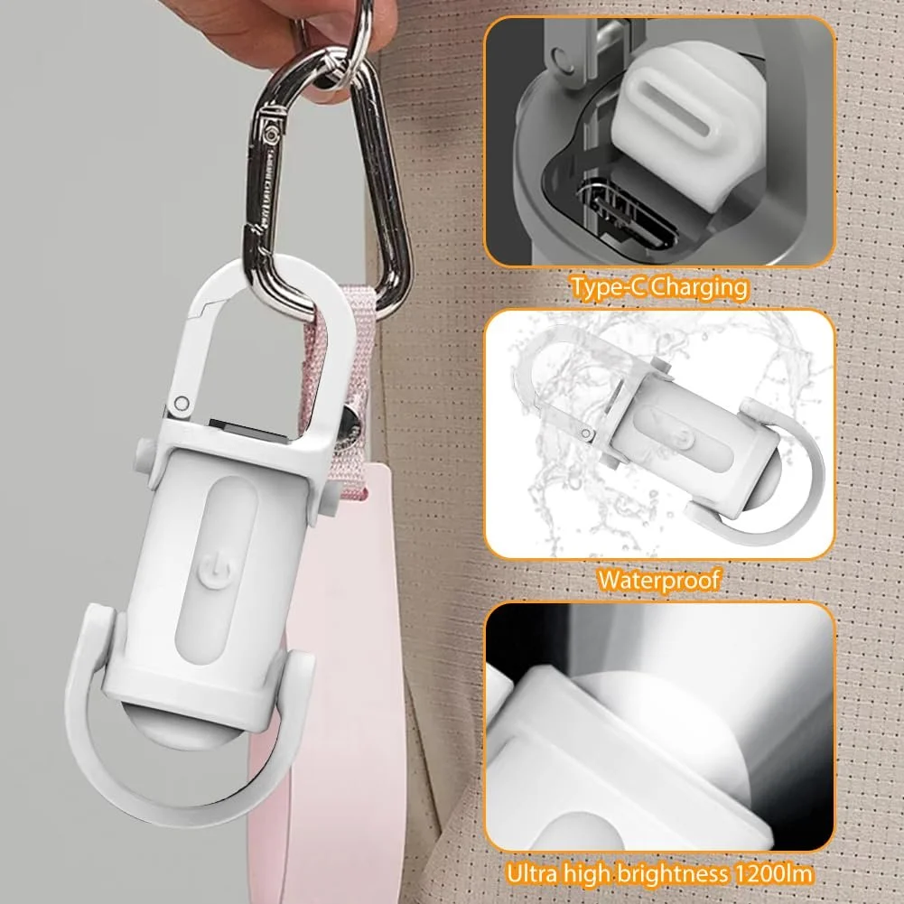 Міні Ліхтарик LED Брелок Ліхтарик USB Перезаряджуваний 7 Режимів з Power Bank для Пішого Туризму та Аварійного Освітлення, фото №4