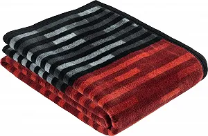 Покривало LOOKS BY WOLFGANG JOOP Бавовняна суміш Сірий/Червоний Розмір 150 x 200 см - Фото 1