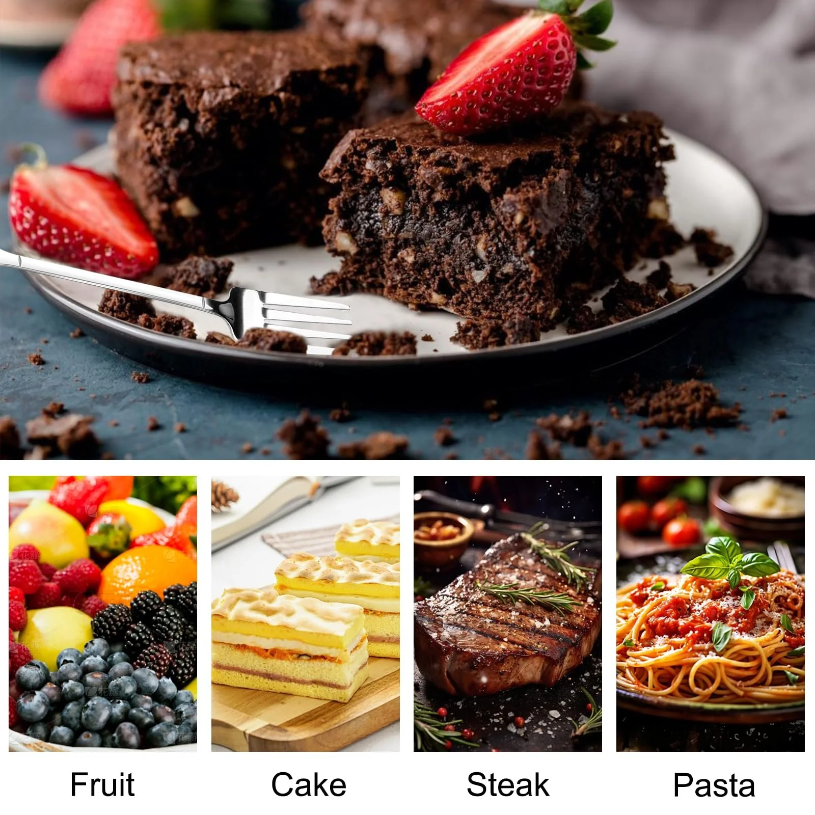 Ложка-виделка лопатка з нержавіючої сталі, 12 шт., фото №5 Ложка-виделка лопатка з нержавіючої сталі, 12 шт., фото №5