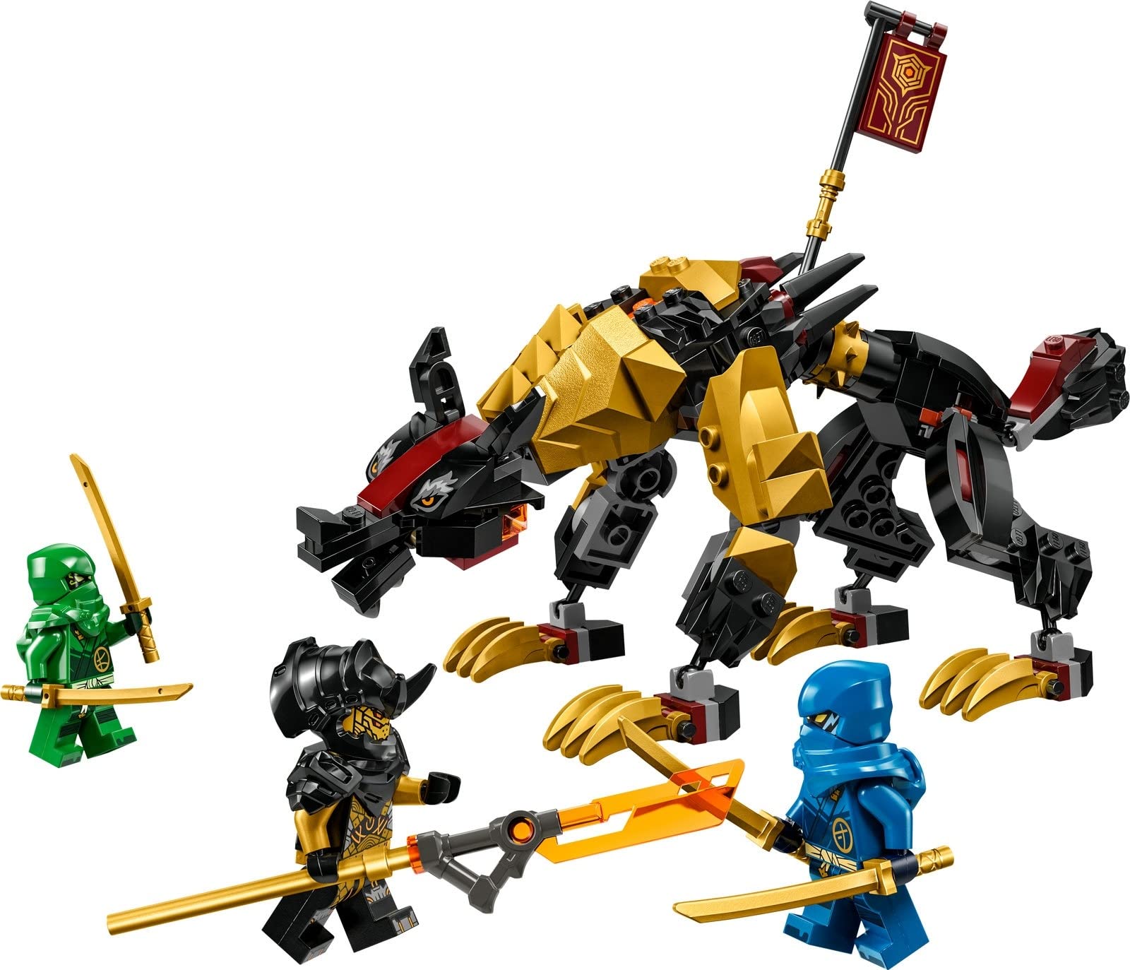 Набір Lego Ninjago 3 шт.: 71790 Imperial Dragon Hunter Hunting Dog, 71792 Soras Mech Bike, 30593 Lloyd Suit Mech Polybag, фото №3