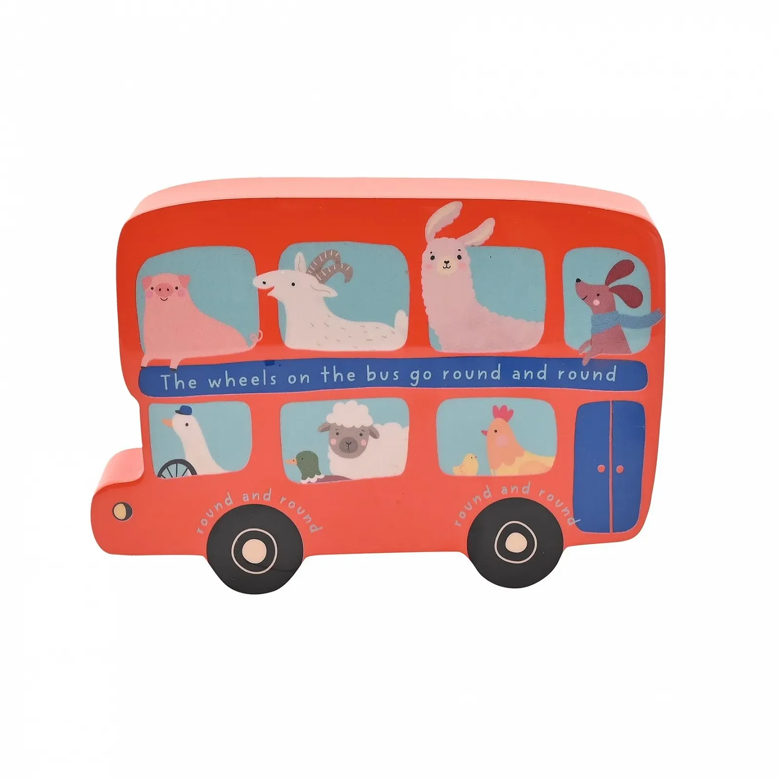 Скарбничка Story Time Wheels on the Bus Червоний двоповерховий автобус, фото №1