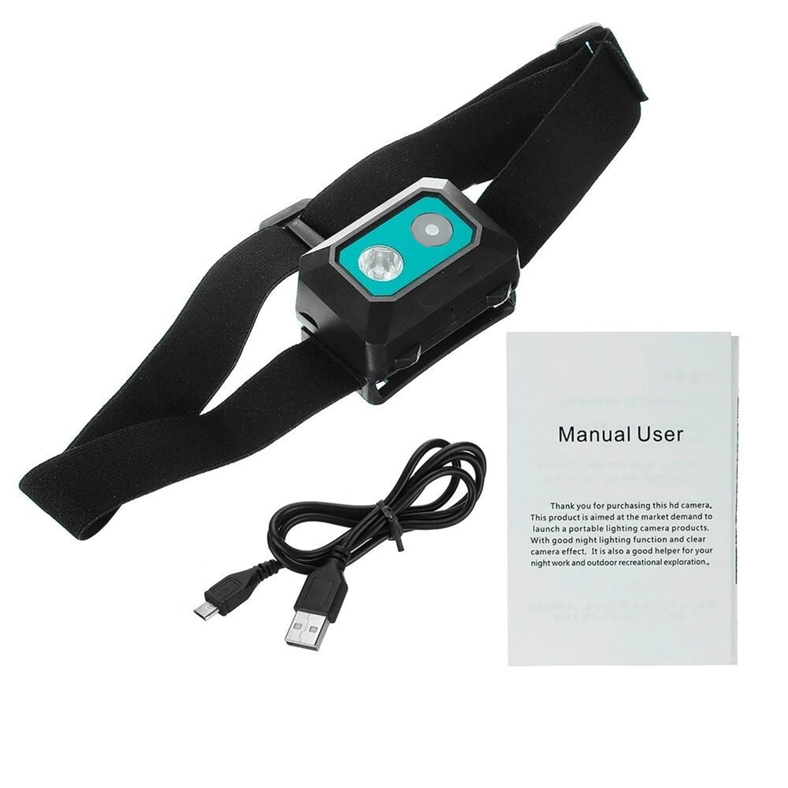 Камера SPONGL F18 Outdoor Head Mount с LED подсветкой до 32GB SOS Card, фото №5