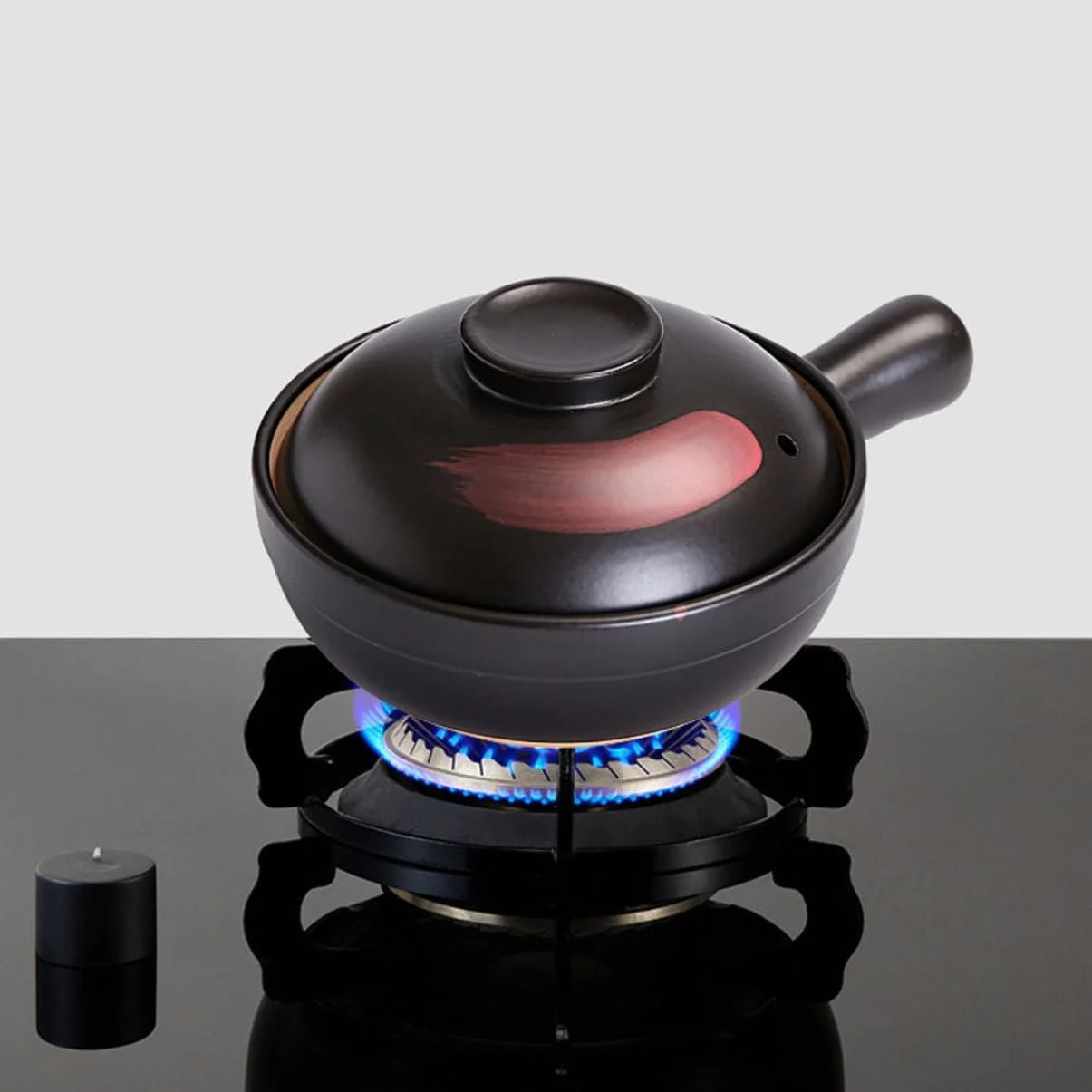 Горшок для тушения термостойкий с ручкой для газовой плиты Энергосберегающий, фото №3