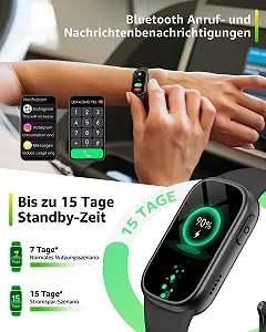 Смартчасы, 1.47-дюймовый HD-дисплей, 130+ спортивных режимов, монитор сердечного ритма, монитор сна, шагомер, IP68 водонепроницаемый synthetic.ua - Фото 1