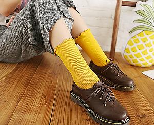 Женские носки с рюшами (6 пар) synthetic.ua - Фото 1