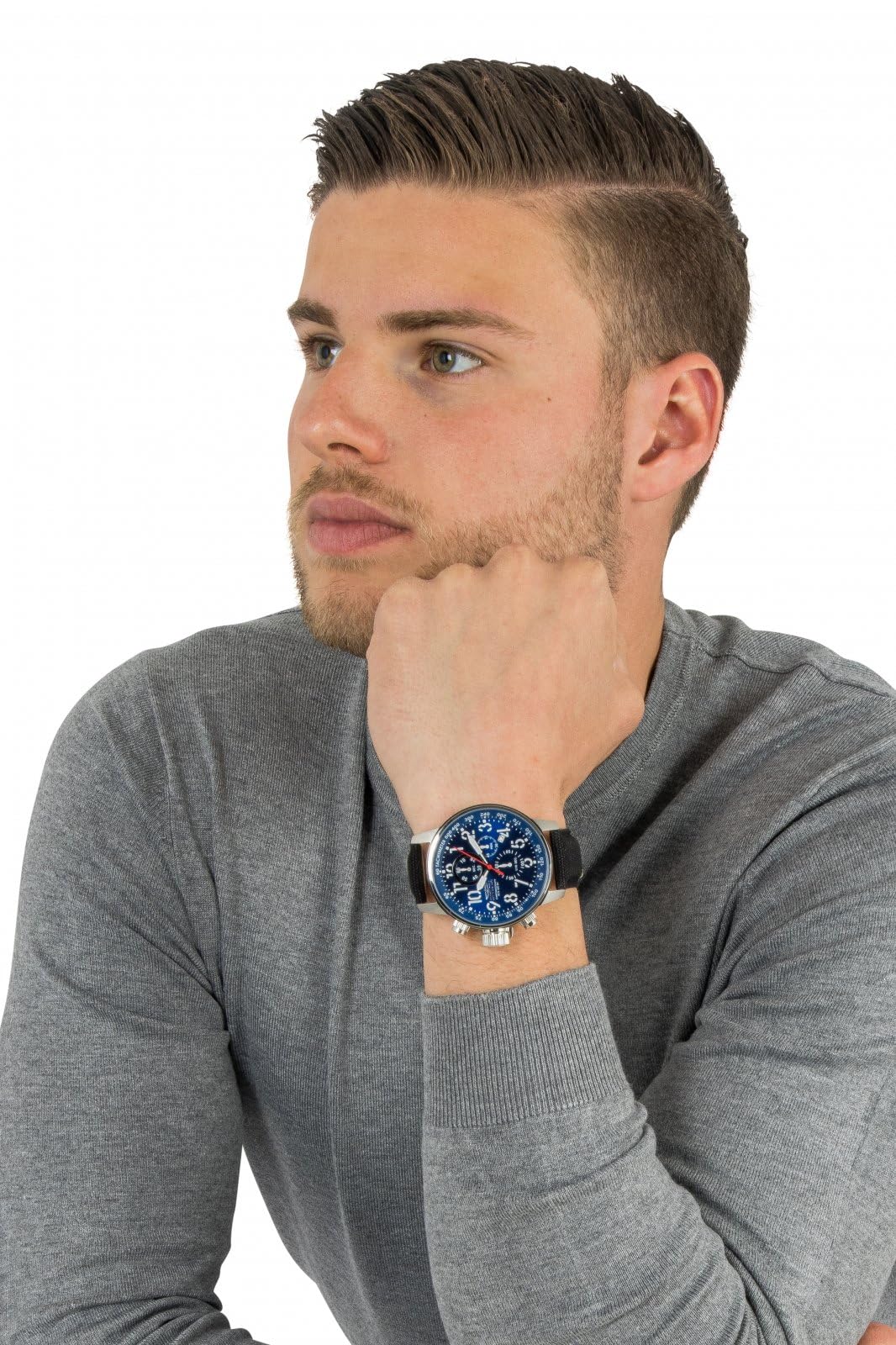 Кварцовий чоловічий годинник Invicta I-Force, 46 мм, нержавіюча сталь, фото №4