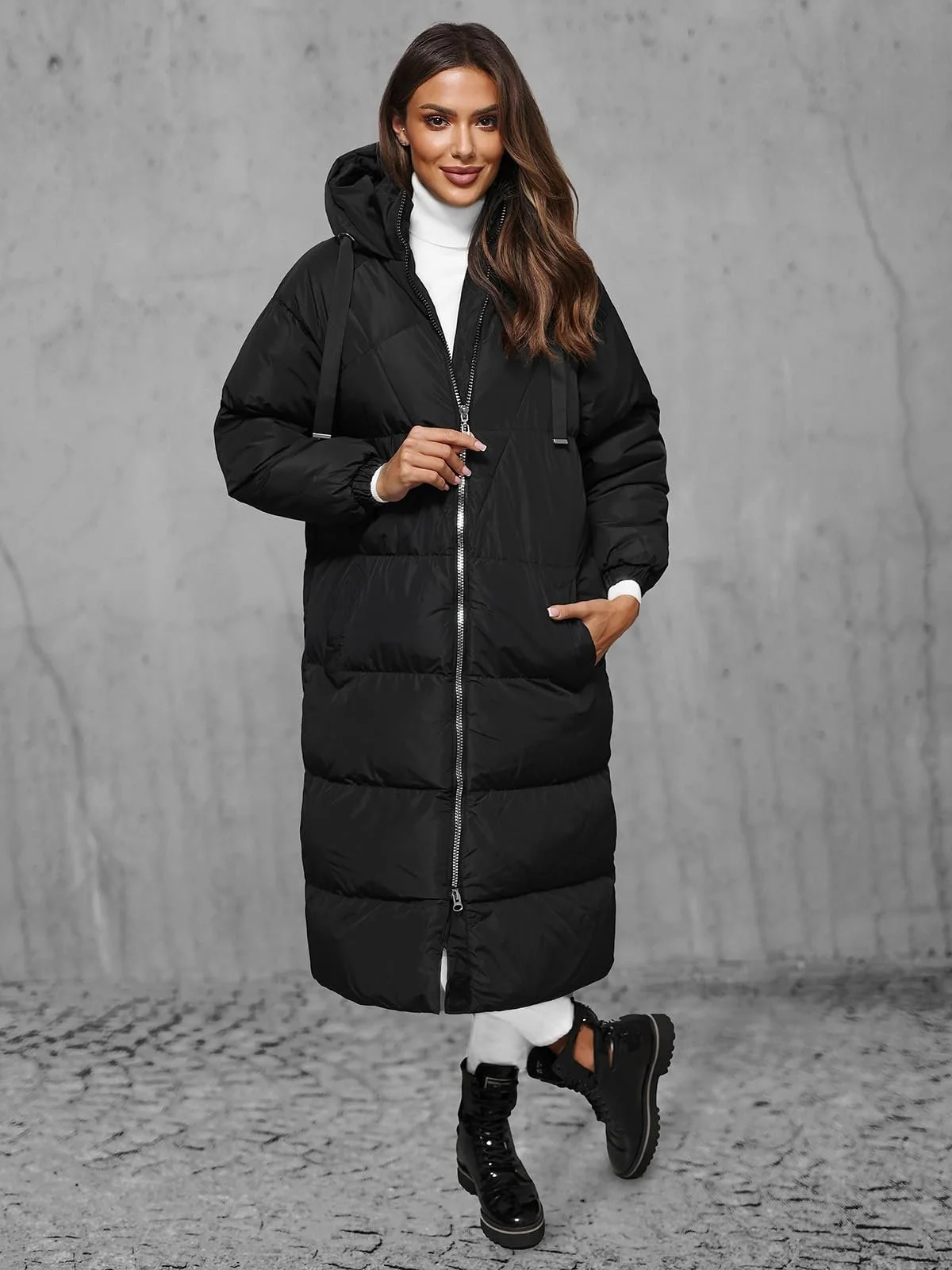 Женское зимнее пальто OZONEE JS/5M3163Z, фото №3 Женское зимнее пальто OZONEE JS/5M3163Z, фото №3