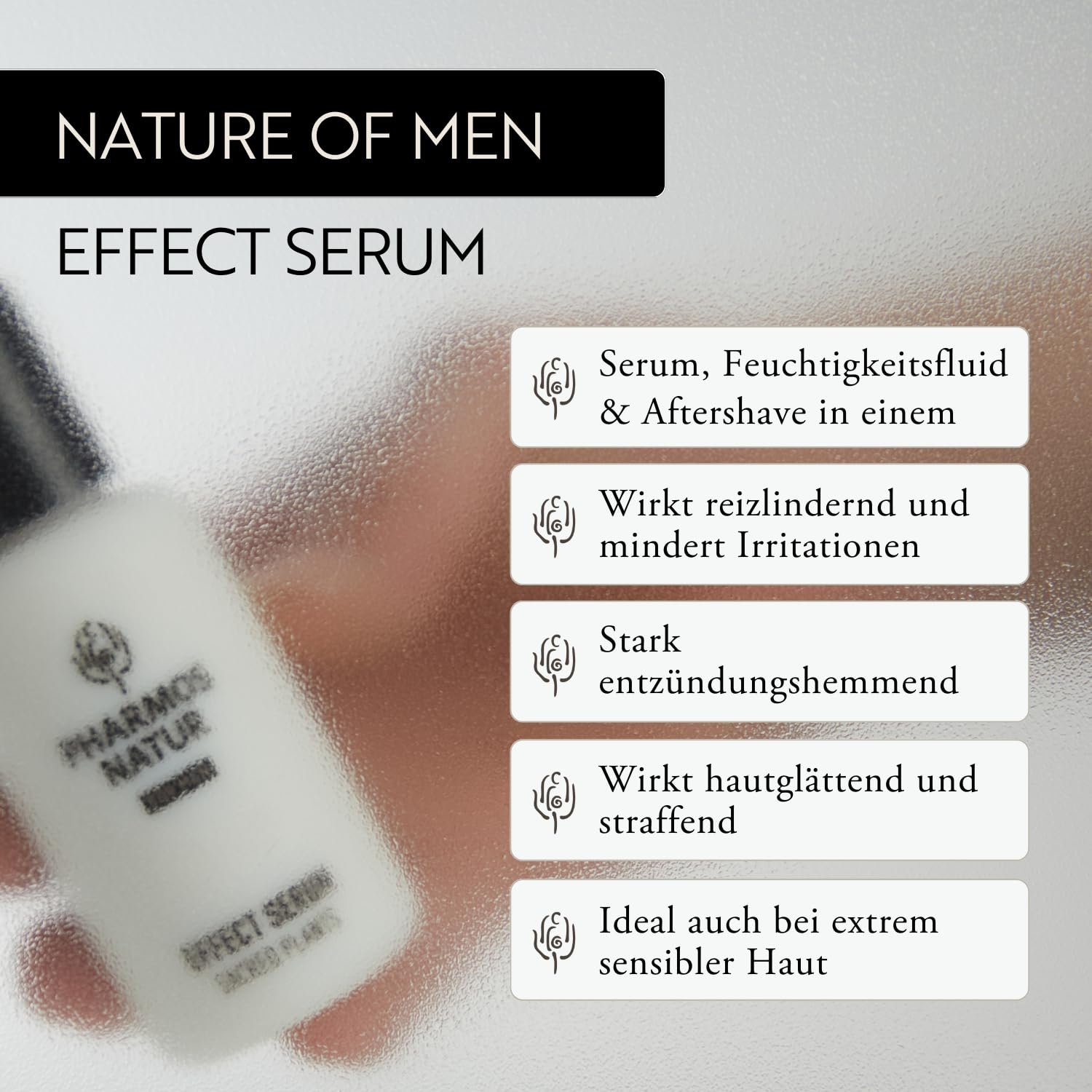Сыворотка Pharmos Natur Nature Of Men Effect 50 мл, фото №2 Сыворотка Pharmos Natur Nature Of Men Effect 50 мл, фото №2