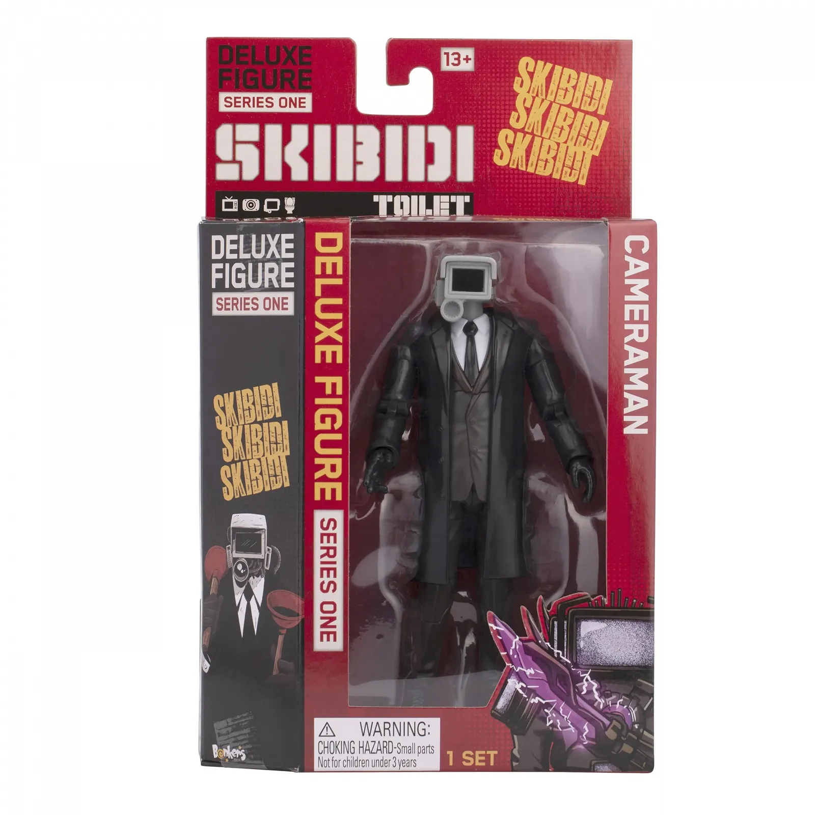 Фігурка Skibidi Toilet Deluxe Collector Series Cameraman офіційна чорна, фото №4