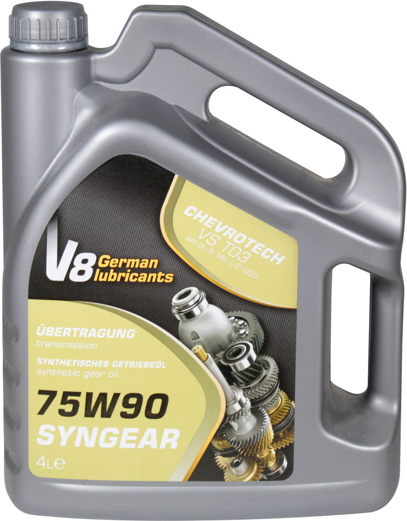 Трансмісійна олива 75W-90 V8 Syngear 4л, фото №1 Трансмісійна олива 75W-90 V8 Syngear 4л, фото №1