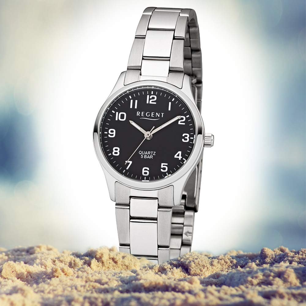 Женские аналоговые кварцевые часы Regent 12221091 Серебристый, фото №5 Женские аналоговые кварцевые часы Regent 12221091 Серебристый, фото №5