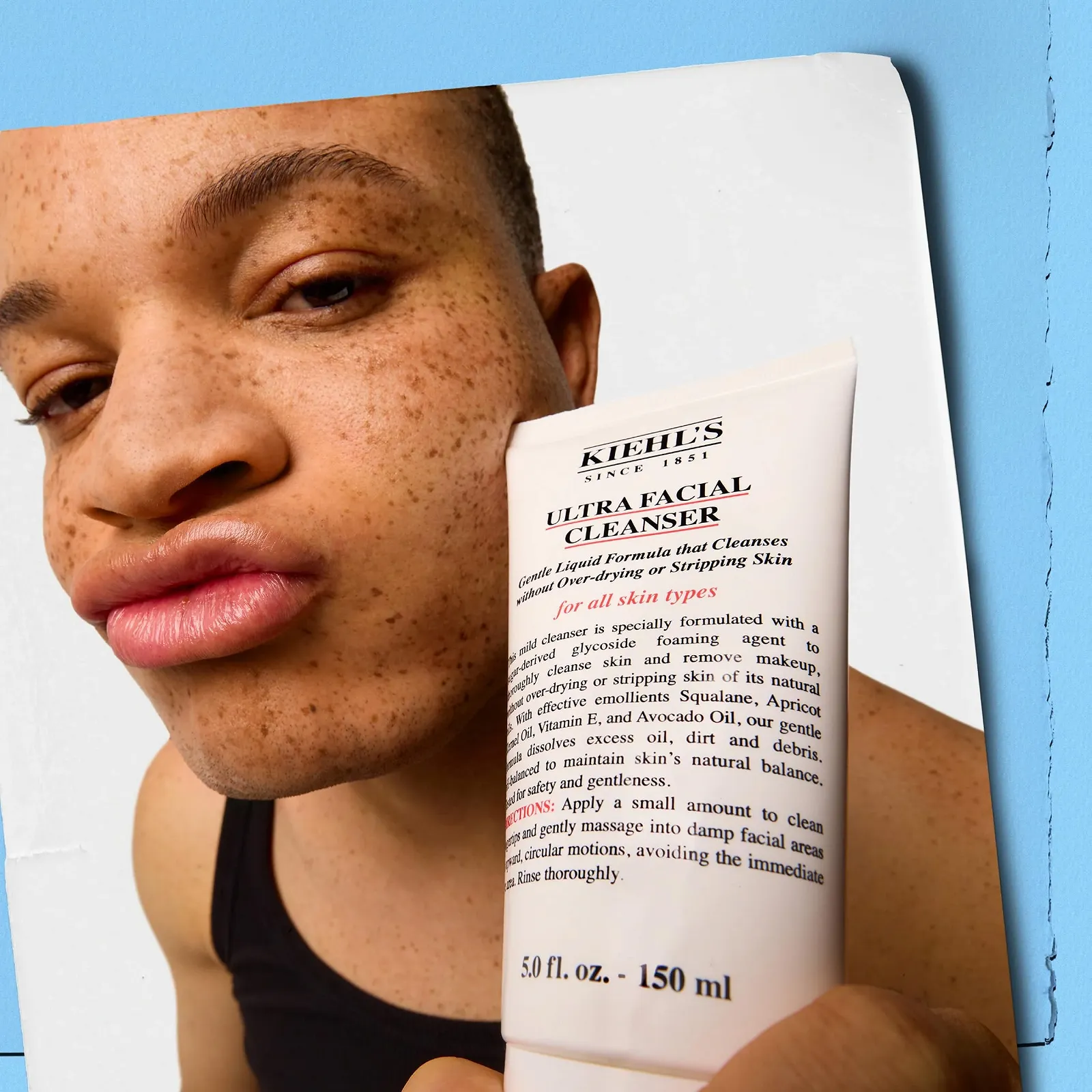 Очищувальний засіб для обличчя KIEHL'S Ultra Facial Cleanser 150 мл М'який засіб для вмивання на основі олії авокадо, що піниться, для зняття макіяжу для всіх типів шкіри, фото №6