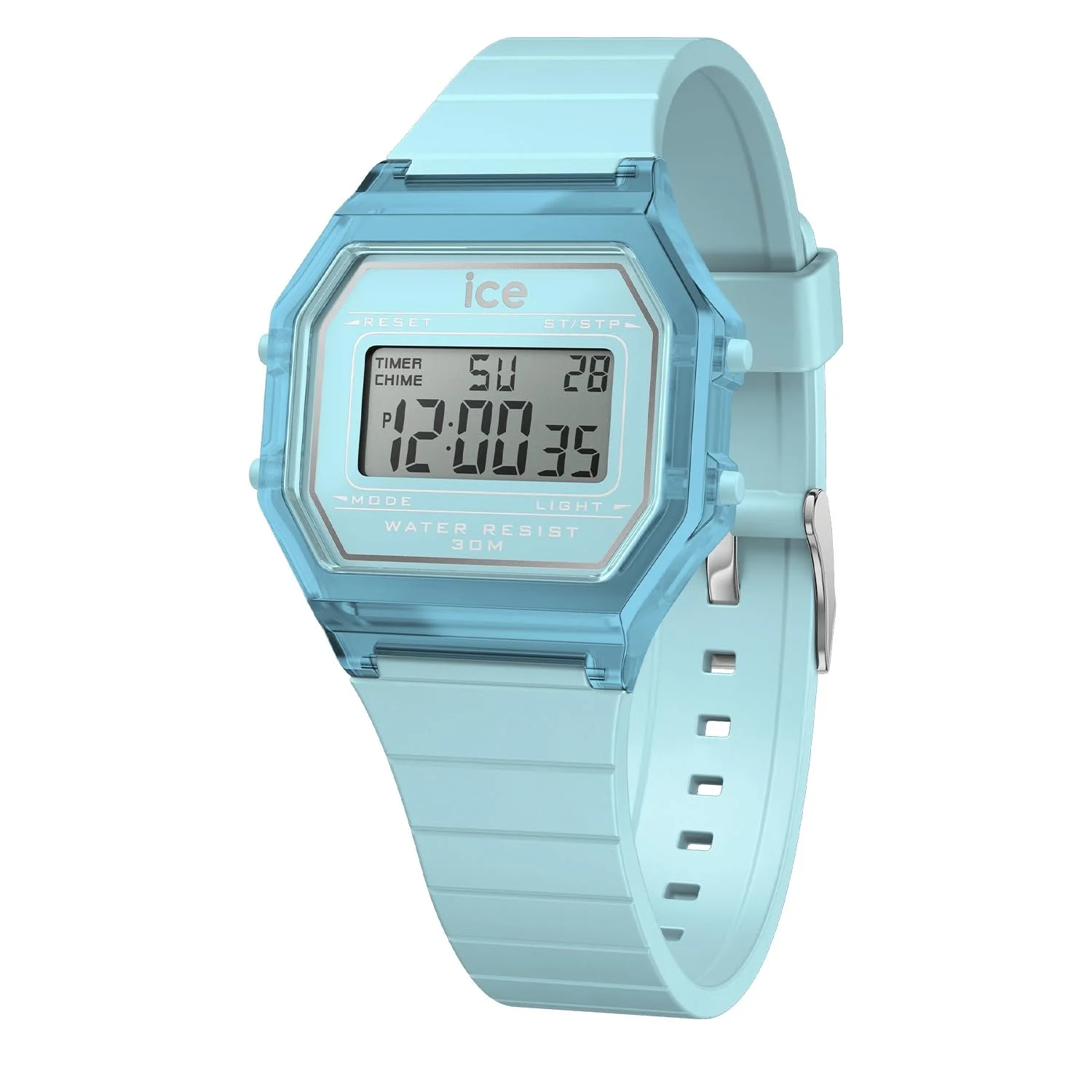 Годинник Ice-Watch ICE Digit Retro Clear з силіконовим ремінцем (маленький), фото №1 Годинник Ice-Watch ICE Digit Retro Clear з силіконовим ремінцем (маленький), фото №1