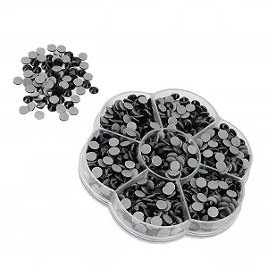 Стрази Прозорі Emoshayoga JM201 Чорний, 1000 шт synthetic.ua - Фото 1