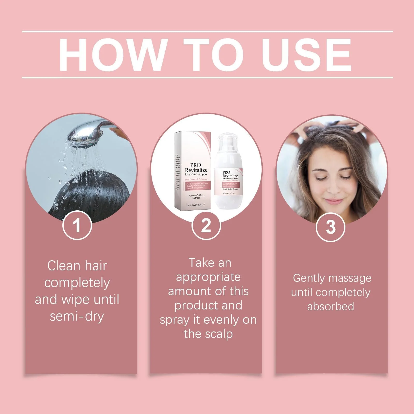 Спрей Tkekruh Hair Helper 50 мл, рисовий спрей для волосся, живить волосся, зволожує, зміцнює, фото №5