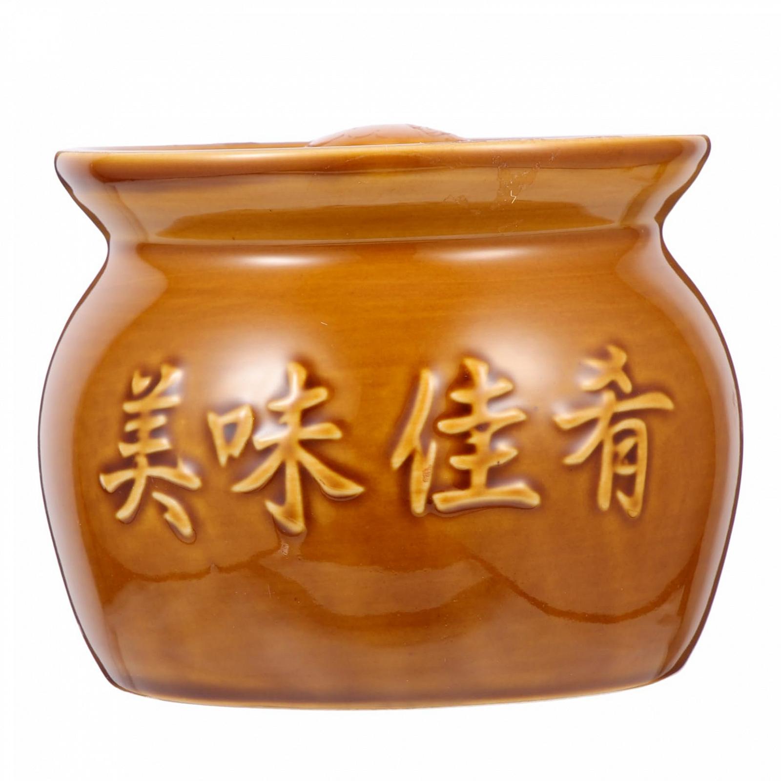 Горшок для запекания керамический 400 мл с крышкой Коричневый, фото №1 Горшок для запекания керамический 400 мл с крышкой Коричневый, фото №1