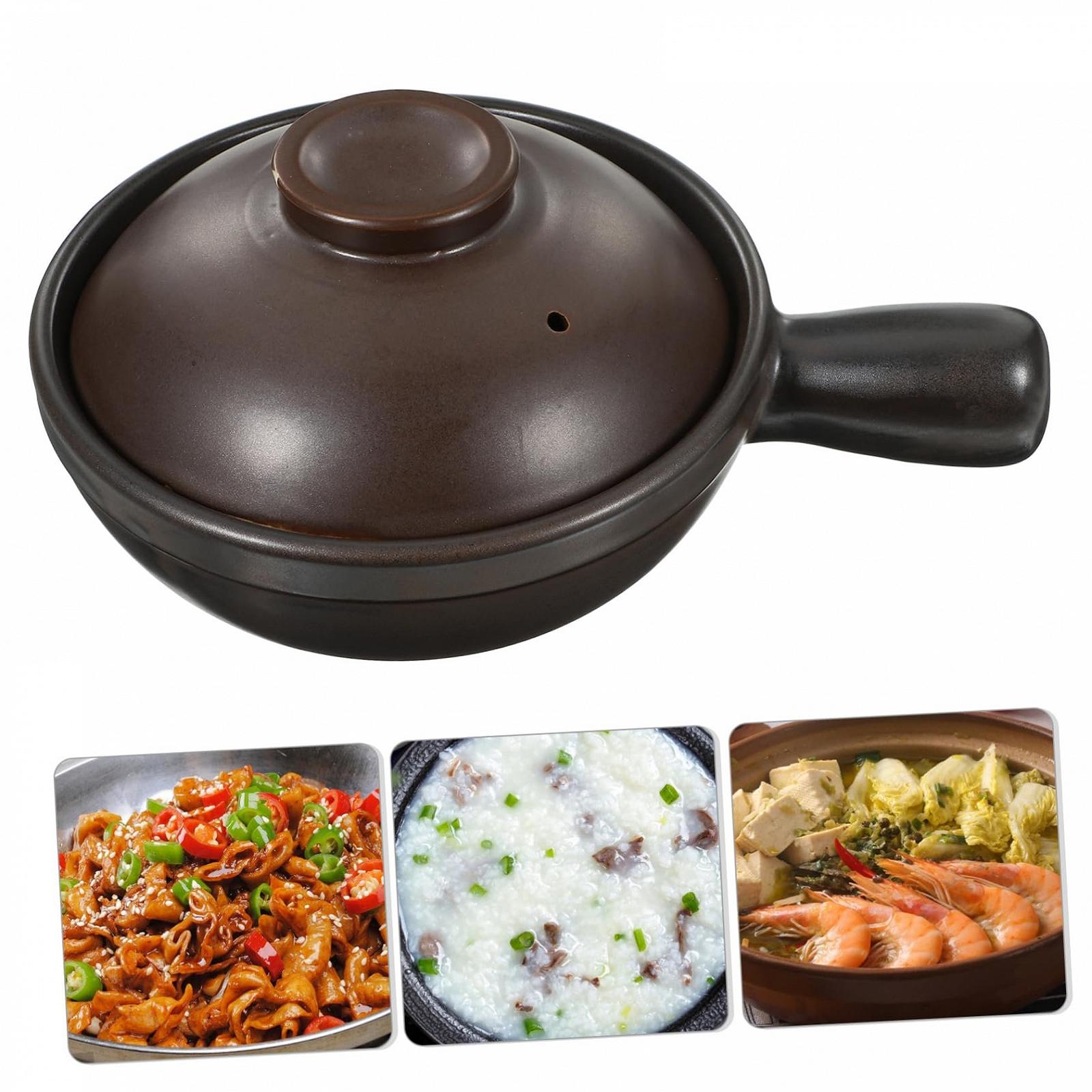 Кастрюля керамическая SOIMISS Porcelain Casserole для супа и риса с крышкой, фото №5