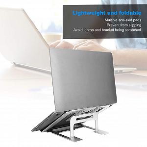 Подставка для ноутбука UN-62, портативная складная охлаждающая подставка из алюминиевого сплава для универсального настольного компьютера synthetic.ua - Фото 1