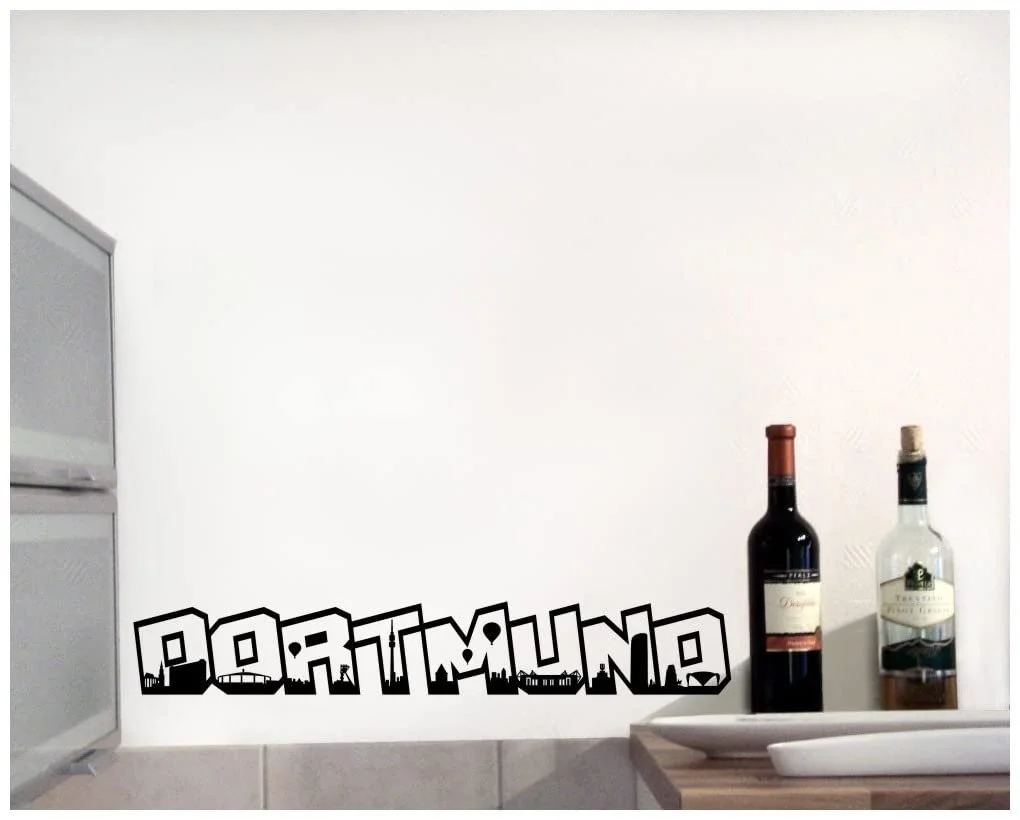 Наклейка на стену Dortmund Lettering Skyline, фото №2