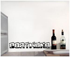 Наклейка на стіну Dortmund Lettering Skyline synthetic.ua - Фото 1