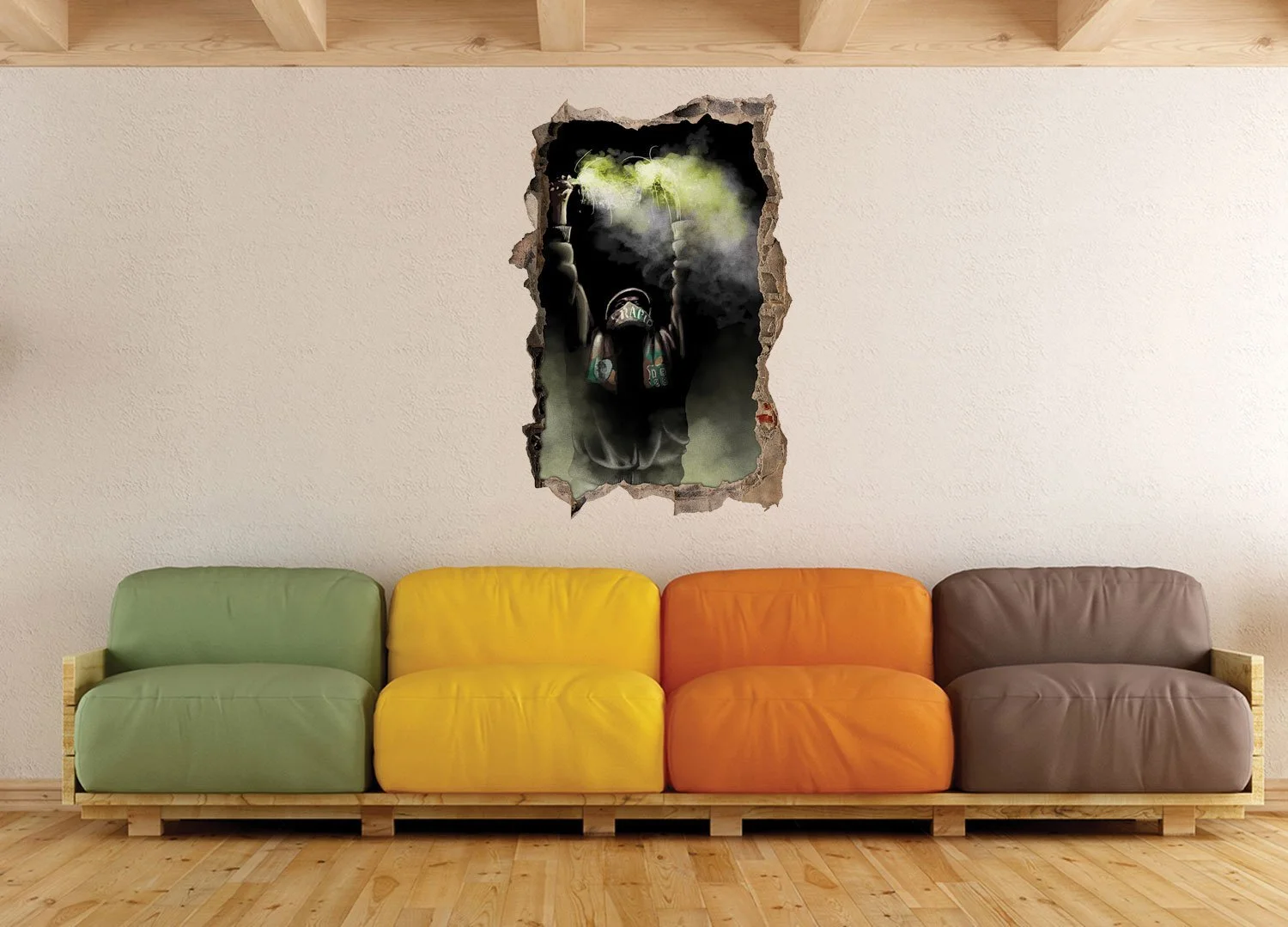 Настенный стикер Ultras Rapid 3D 92 x 62 см, фото №3 Настенный стикер Ultras Rapid 3D 92 x 62 см, фото №3