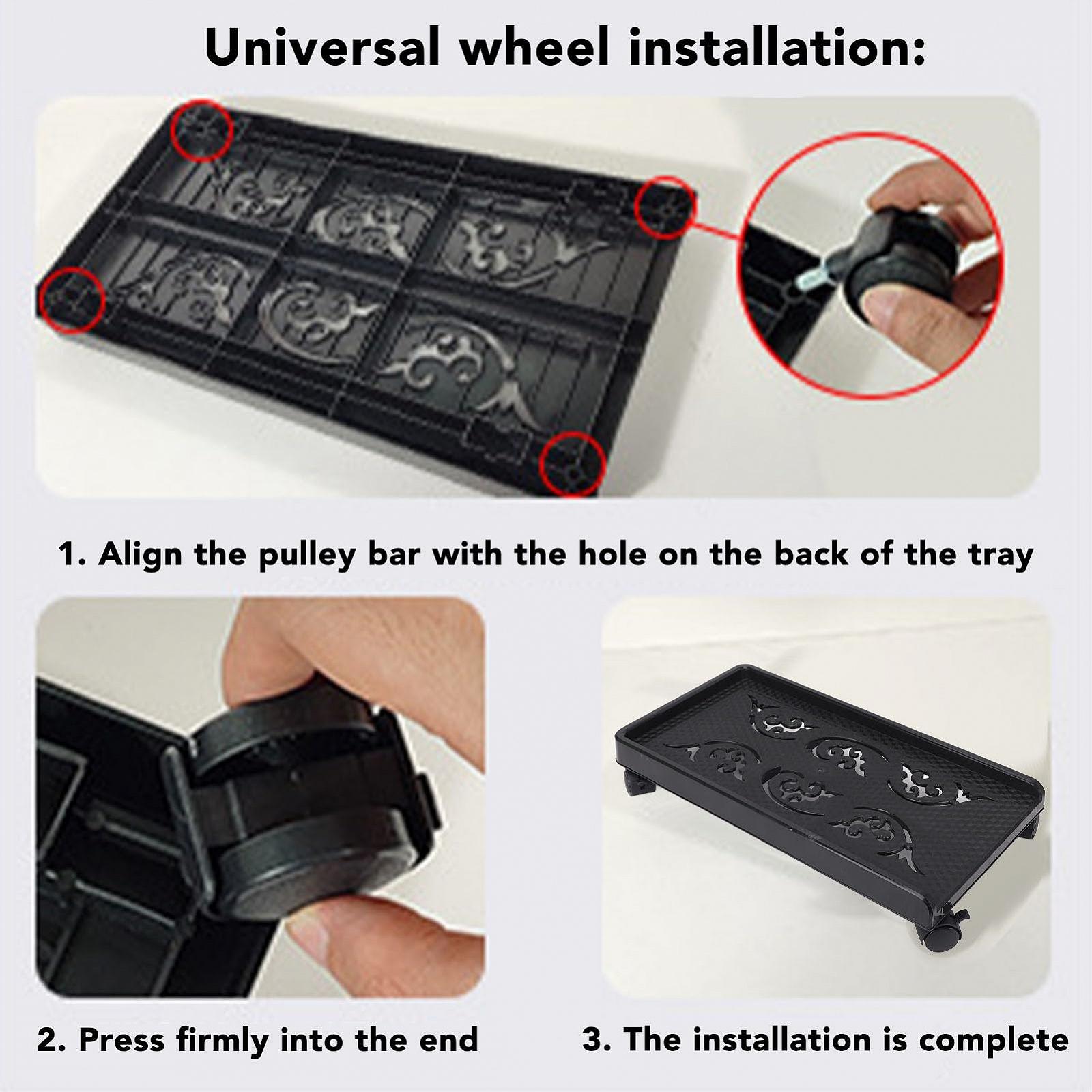 Подставка для компьютера Мобильная подставка с 4 колесами, которые блокируются, Нагрузка 30 кг, Универсальная подставка для компьютера, для PC Tower и домашнего хранения, фото №3
