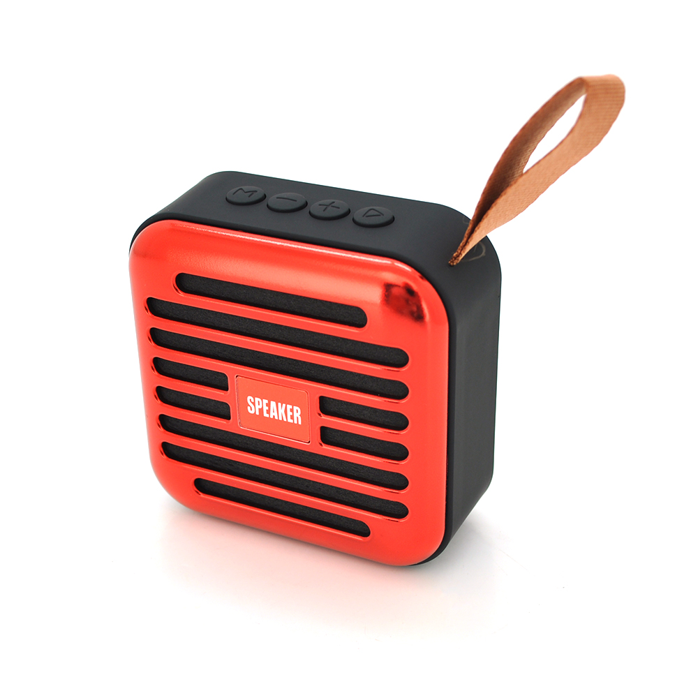 Колонка T5-S Bluetooth 4.1 до 10m 1х3W 4Ω 600mAh 90dB TF card/USB DC 5V Red, фото №1