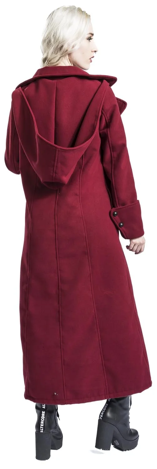 Пальто Gothicana by EMP Жіноче З великим капюшоном Фіолетовий, фото №5