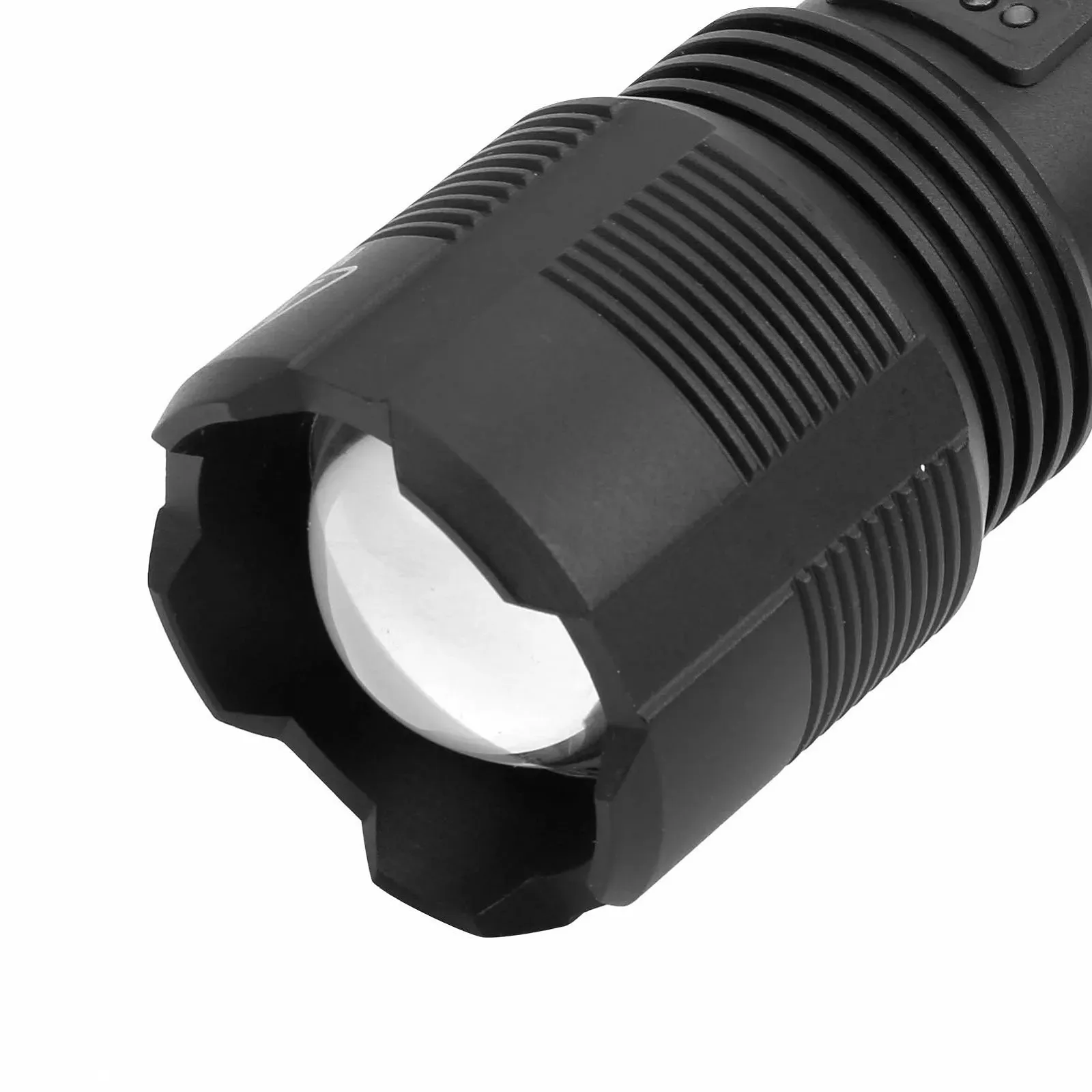 Фонарь Pilipane Zoom Электрический Индикатор заряда USB Перезаряжаемый Сильный Яркость P70 Алюминиевый сплав ABS 16.5 x 4 см 218 г, фото №4