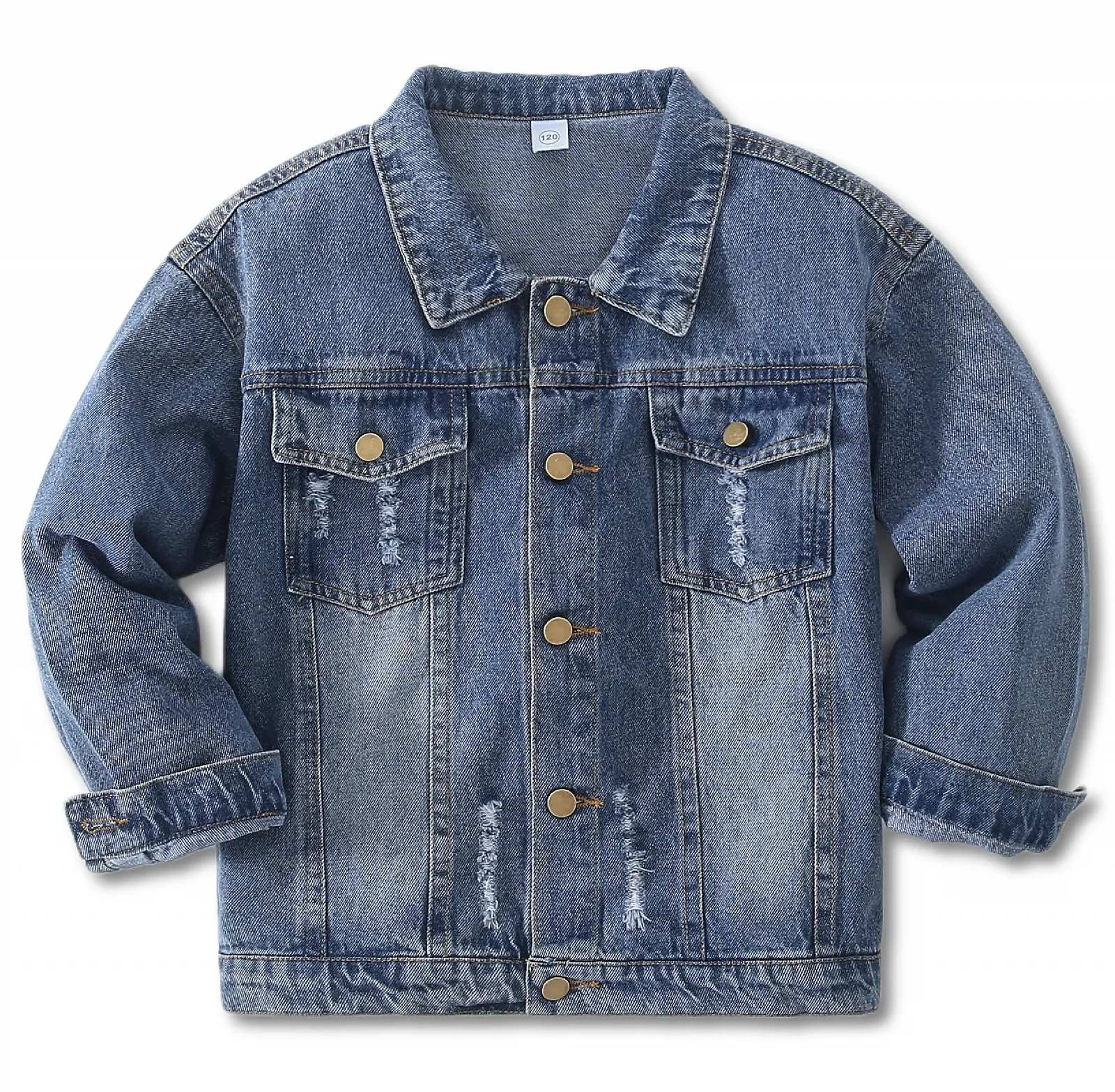 Джинсова куртка YJBQ для дівчат та хлопчиків, фото №1